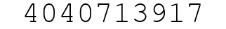 Number 4040713917.