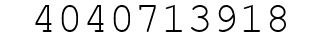 Number 4040713918.