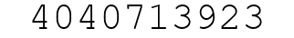 Number 4040713923.