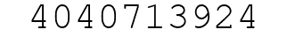 Number 4040713924.