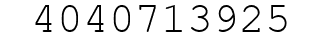 Number 4040713925.