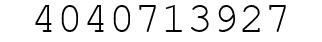 Number 4040713927.