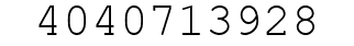 Number 4040713928.