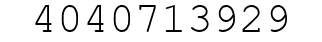 Number 4040713929.