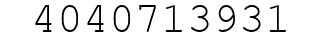 Number 4040713931.