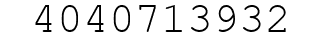 Number 4040713932.