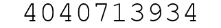 Number 4040713934.