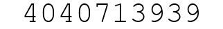 Number 4040713939.