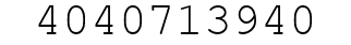 Number 4040713940.