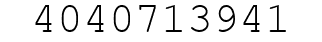 Number 4040713941.