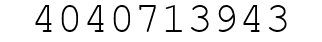 Number 4040713943.