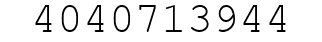 Number 4040713944.