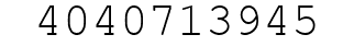 Number 4040713945.