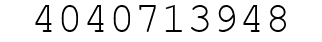Number 4040713948.