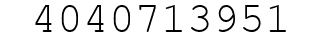 Number 4040713951.