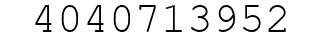 Number 4040713952.