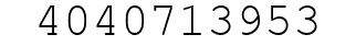 Number 4040713953.