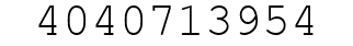 Number 4040713954.