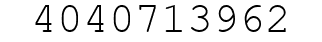 Number 4040713962.
