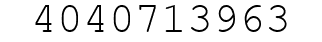 Number 4040713963.