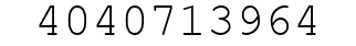 Number 4040713964.