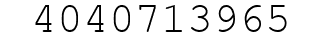 Number 4040713965.