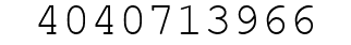 Number 4040713966.