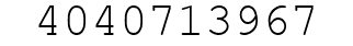 Number 4040713967.