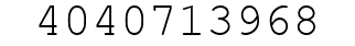Number 4040713968.