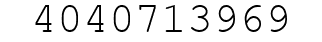 Number 4040713969.