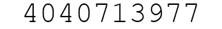 Number 4040713977.