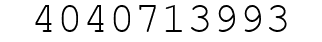 Number 4040713993.