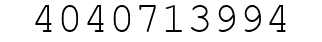 Number 4040713994.