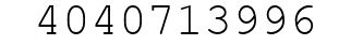 Number 4040713996.