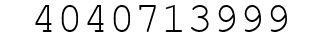 Number 4040713999.