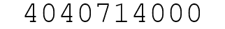 Number 4040714000.