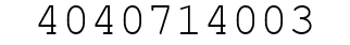 Number 4040714003.