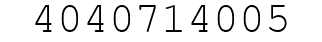 Number 4040714005.