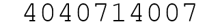 Number 4040714007.