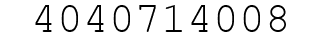 Number 4040714008.