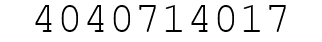 Number 4040714017.