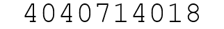 Number 4040714018.