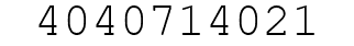 Number 4040714021.