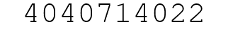 Number 4040714022.