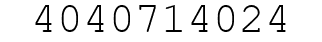 Number 4040714024.