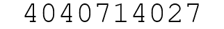 Number 4040714027.