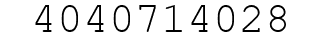 Number 4040714028.
