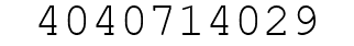 Number 4040714029.