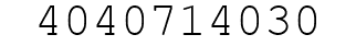 Number 4040714030.