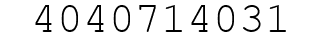 Number 4040714031.